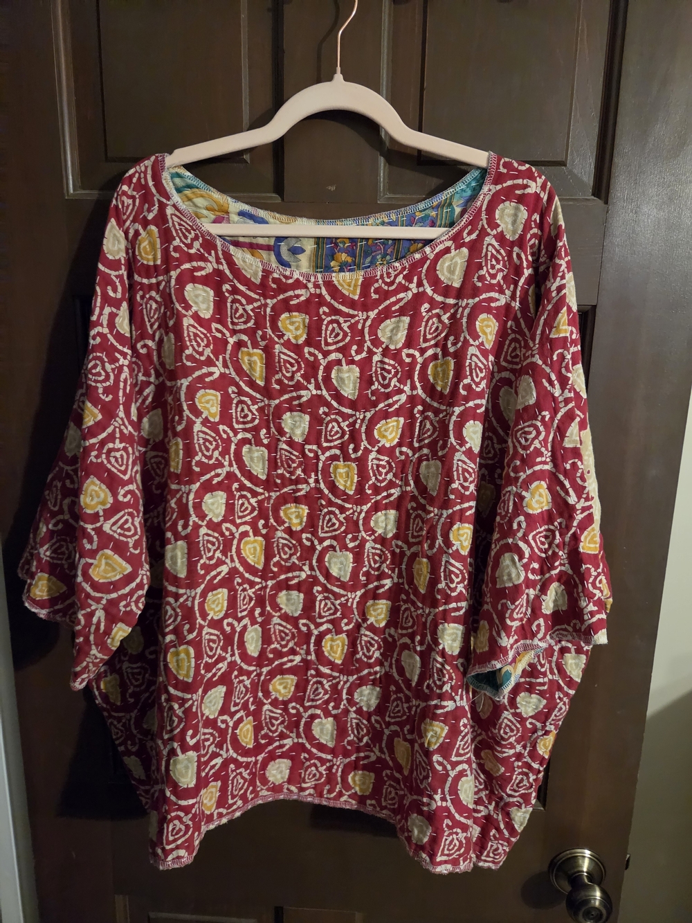 Boho Patchwork Kantha Reversible 4 Tops In One - Picture 3 of 4